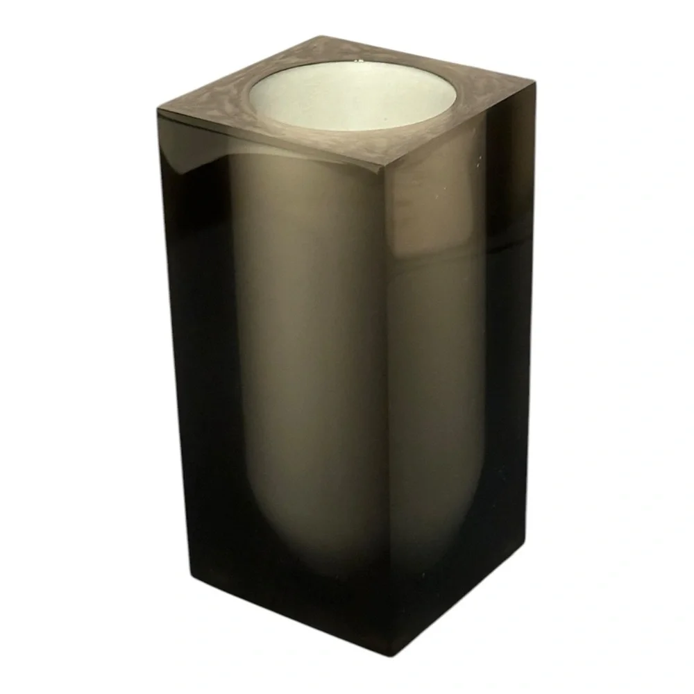 New Jonathan Adler Hollywood Toothbrush Holder Smoke Gray Black New In Box